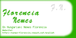florencia nemes business card